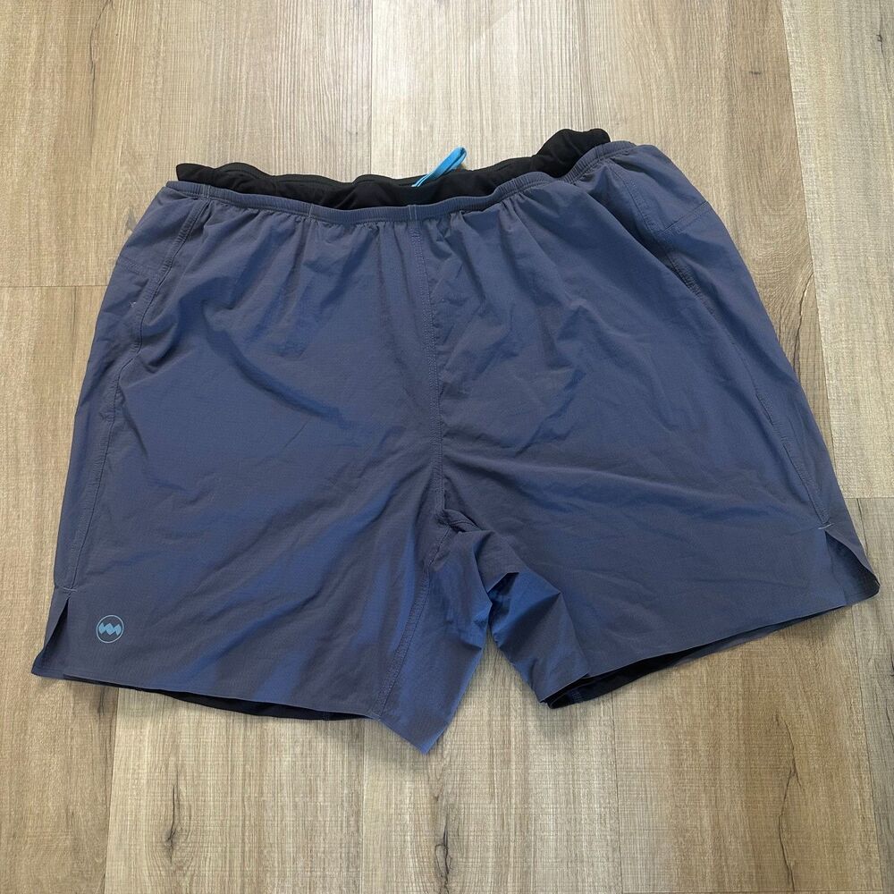 Janji Running Shorts Mens L Large Navy Lined Performance Athletic Swim